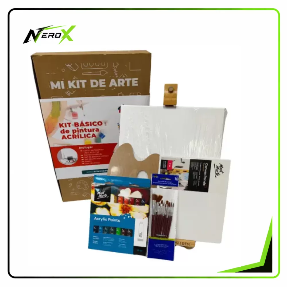 Kit basico de pintura ACRILICA c/atril de mesa