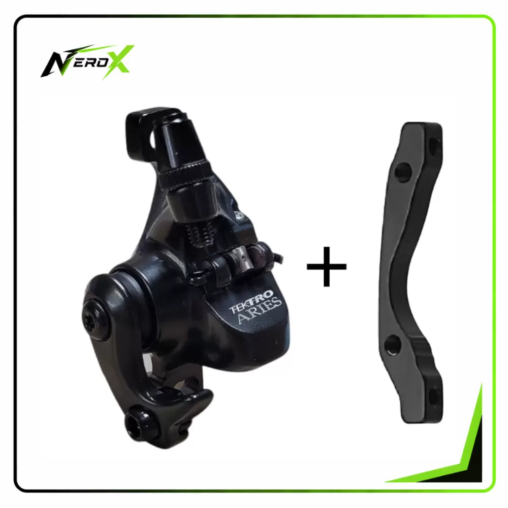 Freno de disco mecanico TEKTRO +Adaptador delantero